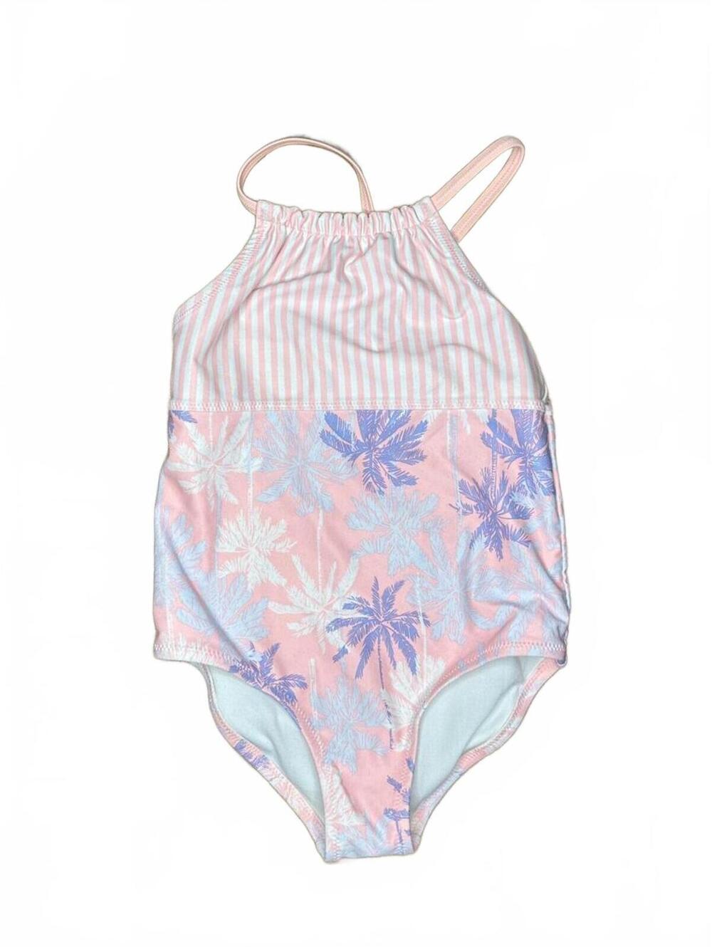 OshKosh B'gosh Toddler 3T/3 One-Piece Swimsuit Halter Tropical Print